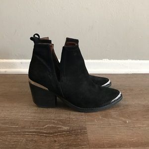 Jeffrey Campbell Cromwell Suede Distressed Booties